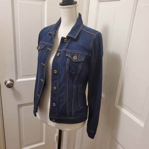 CAbi Blue Denim Jean Jacket Size XS - Picture 3 of 13